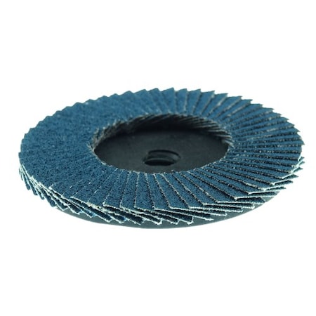 Weiler 3" BobCat Mini Abrasive Flap Disc, Flat (TY27), Type S Mount, 120Z 50916